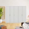 Wiemann German Furniture Wiemann Monaco 1000 hinged door wardrobe of width 250cm 5 doors without cornice