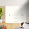 Wiemann German Furniture Wiemann Monaco 1000 hinged door wardrobe of width 250cm 5 doors without cornice