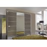 Wiemann German Furniture Wiemann Westside sliding door wardrobe of width 225cm 3 doors without cornice