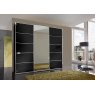 Wiemann German Furniture Wiemann Westside sliding door wardrobe of width 225cm 3 doors without cornice