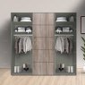 Wiemann German Furniture Wiemann Westside sliding door wardrobe of width 250cm with 3 doors without cornice