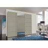 Wiemann German Furniture Wiemann Westside2 sliding-door wardrobe of width 250cm with 3 doors without cornice