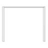 Passe-partout Frames Without Lights Width Per Side Profile: 3.2 Cm  For Width 200cm Of Height 220cm W 206.4cm X D 12.5cm X H 220cm