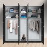 Wiemann Quito hinged door wardrobe of width 250cm with 5 doors without cornice