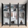 Wiemann German Furniture Wiemann Quito hinged door wardrobe of width 300cm with 6 doors without cornice