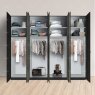 Wiemann German Furniture Wiemann Quito hinged door wardrobe of width 400cm with 8 doors without cornice