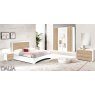 Ben Company Ben Company Dalia White and Light Oak Bedroom Set