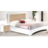 Ben Company Ben Company Dalia White and Light Oak Bedroom Set