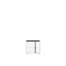 Status SRL Italy STATUS BIANCA WHITE & MARBLE EFFECT TOP NIGHT TABLE