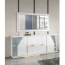 Accadueo H2O H2O Design Vogue White and Gold 4 Door Buffet