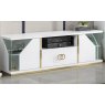 Accadueo H2O H2O Design Vogue White and Gold TV Unit