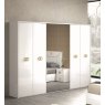 Accadueo H2O H2O Design Vogue White and Gold Wardrobe