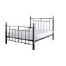 Crowther Oxford Cast Zinc Bed Frame in Black Nickel Finish