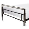 Crowther Mercury Bed in Silver Chrome & Black Nickel