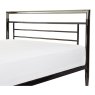 Crowther Mercury Bed in Silver Chrome & Black Nickel