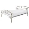 Crowther Jupiter Shiny Nickel Bed Frame