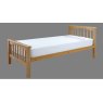 Sandra Beech Finish Hardwood High Foot End Bed Frame