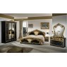 Dima Mobili Dima Mobili Lara Black and Gold Bedroom