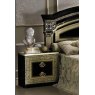 Camel Group Aida Black and Gold Bedside Table