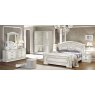 Camel Group Camel Group Aida White and Silver Bedroom Set