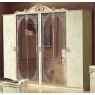 Camel Group Camel Group Barocco Ivory Six Door Wardrobe With Four Mirror Doors