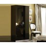 Camel Group Camel Group Barocco Black and Silver 2 Door Wardrobe