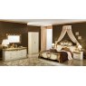 Camel Group Camel Group Barocco Ivory and Gold 4 Door Wardrobe With 2 Mirror Doors