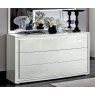 Camel Group Camel Group Dama Bianca White High Gloss 3 Drawer Dresser