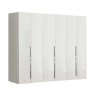 Camel Group Camel Group Dama Bianca White High Gloss 6 Door Wardrobe