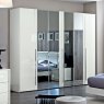 Camel Group Camel Group Dama Bianca White High Gloss 6 Door Wardrobe