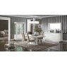 Camel Group Camel Group Dama Bianca White High Gloss Extending Dining Set