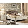 Camel Group Camel Group Nostalgia Bianco Antico Curvo Fregio Capitonne Bed Frame