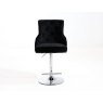 Dream Home Furnishings Majestic Black Fabric Bar Stool