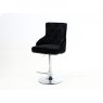 Dream Home Furnishings Majestic Black Fabric Bar Stool