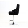 Dream Home Furnishings Majestic Black Fabric Bar Stool