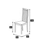 Camel Group Roma White Finish Rombi Dining Chair