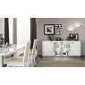 Camel Group Camel Group Roma Glamour White High Gloss 4 Door Buffet With Glass Door