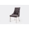 Dream Home Furnishings Majestic Dark Grey Velvet Dining Chair