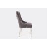 Dream Home Furnishings Majestic Dark Grey Velvet Dining Chair